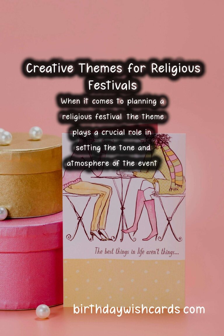 Essential Religious Festival Themes That Will Wow Your Guests
