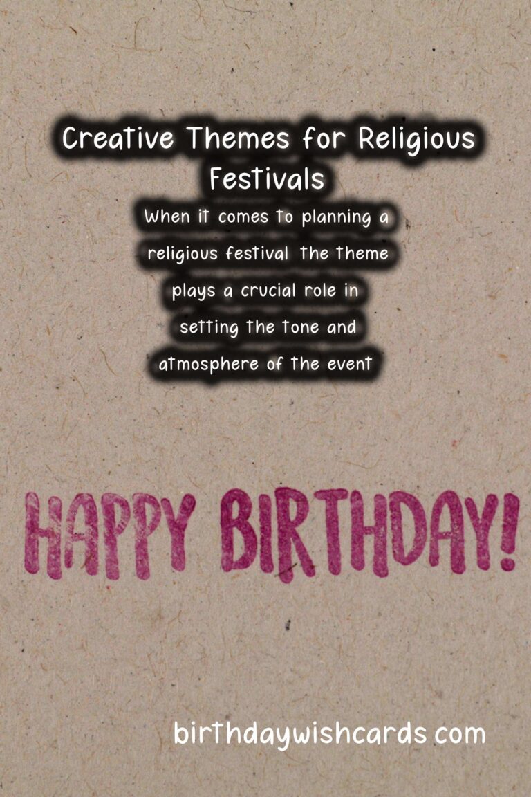 Essential Religious Festival Themes That Will Wow Your Guests