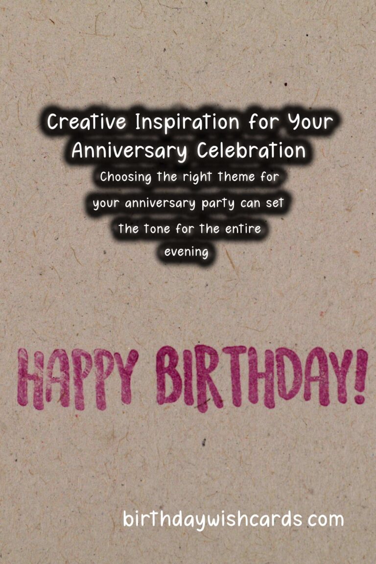 Fun Anniversary Party Themes For Lasting Impressions