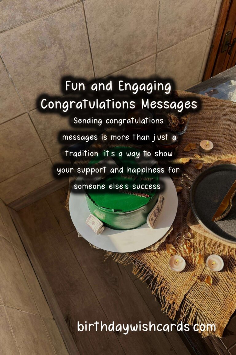 Fun Congratulations Messages For an Unforgettable Experience