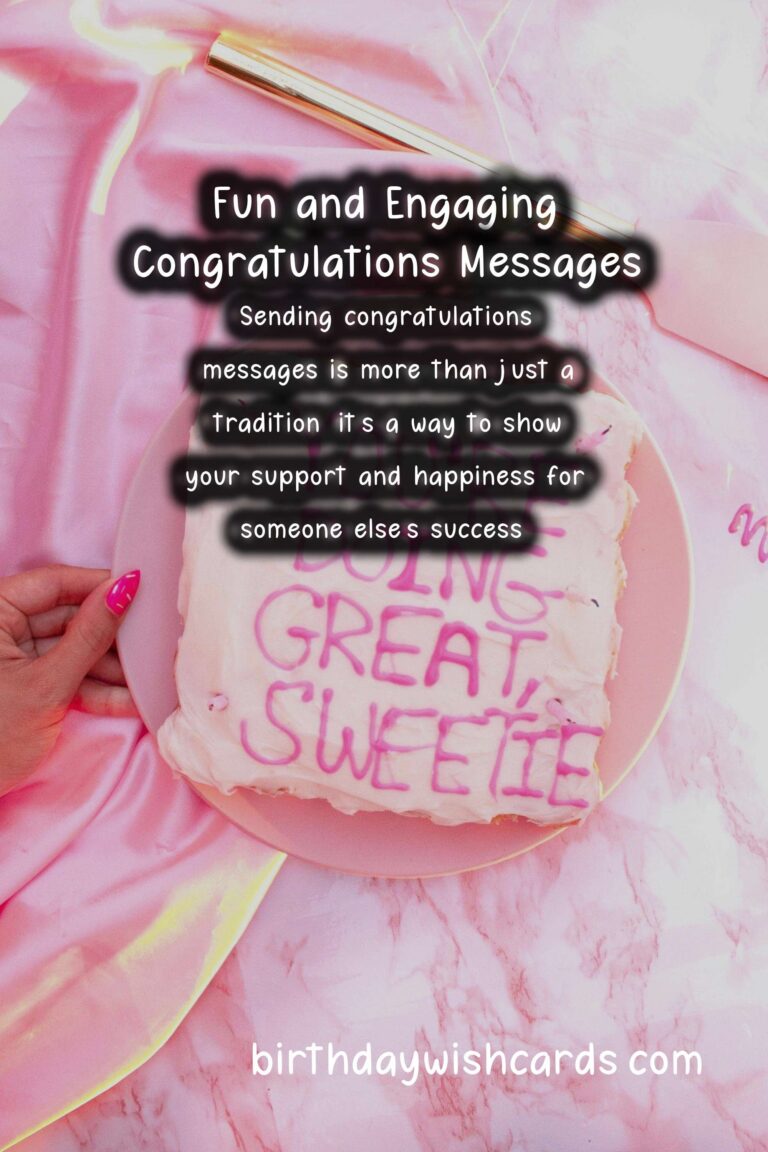 Fun Congratulations Messages For an Unforgettable Experience