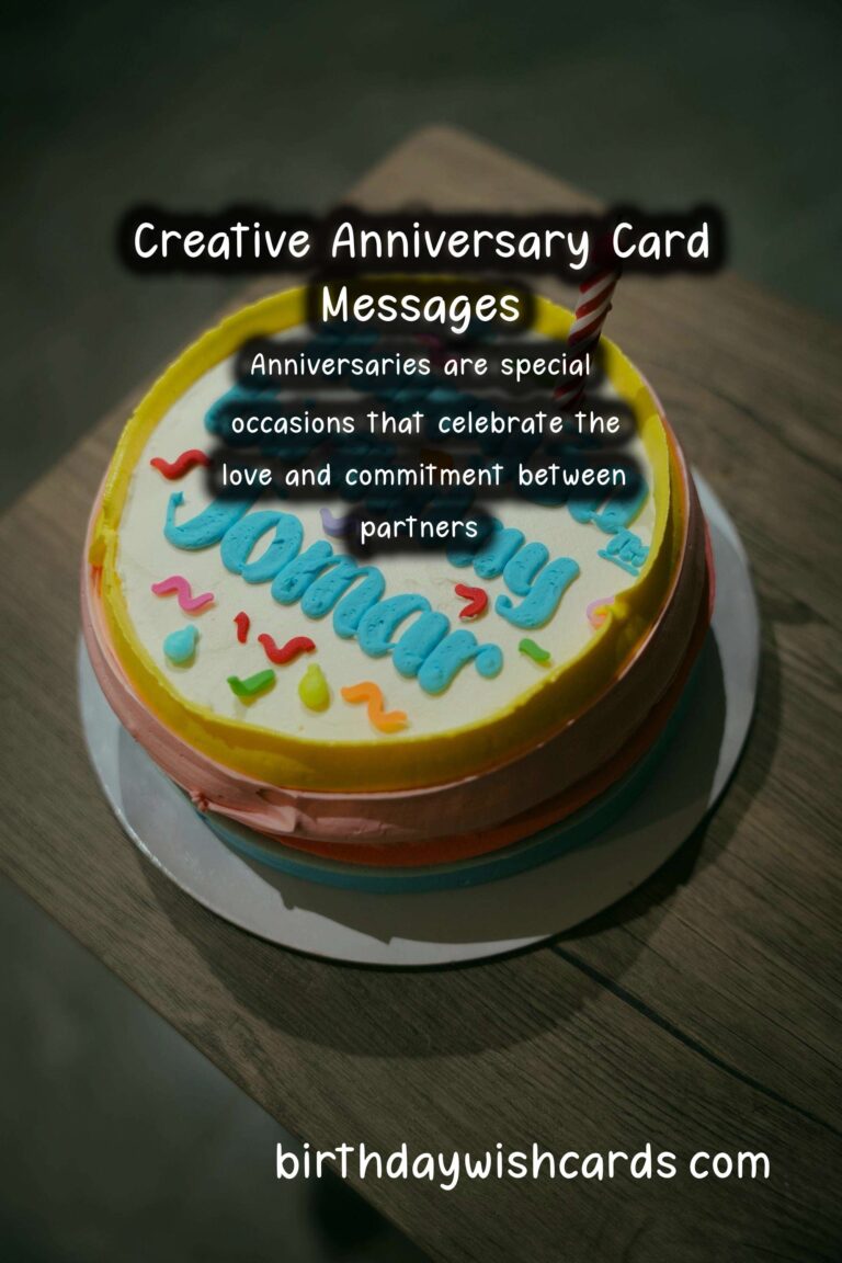 Fun Ways to Design Anniversary Card Messages