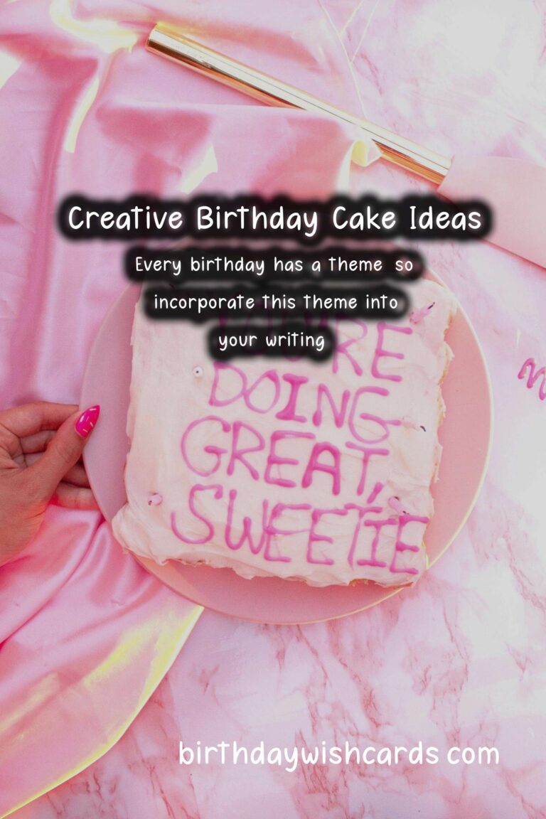 Fun Ways to Write Birthday Cake Ideas