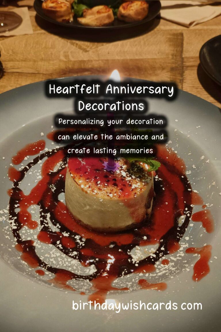 Heartfelt Ways to Personalize Anniversary Decoration Ideas