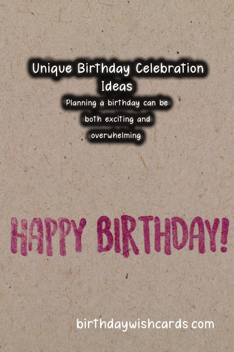 Heartfelt Ways to Prepare for Birthday Planning Tips