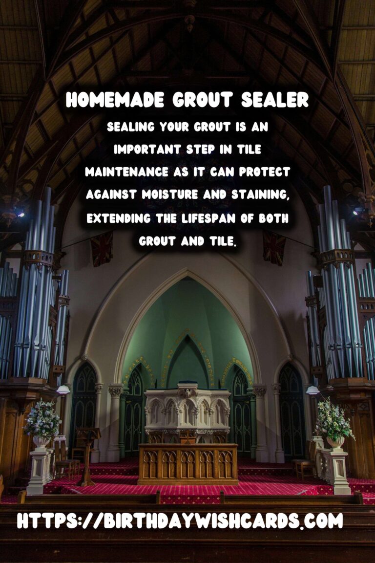 Homemade Grout Sealer: Protect Your Tiles with DIY Solutions