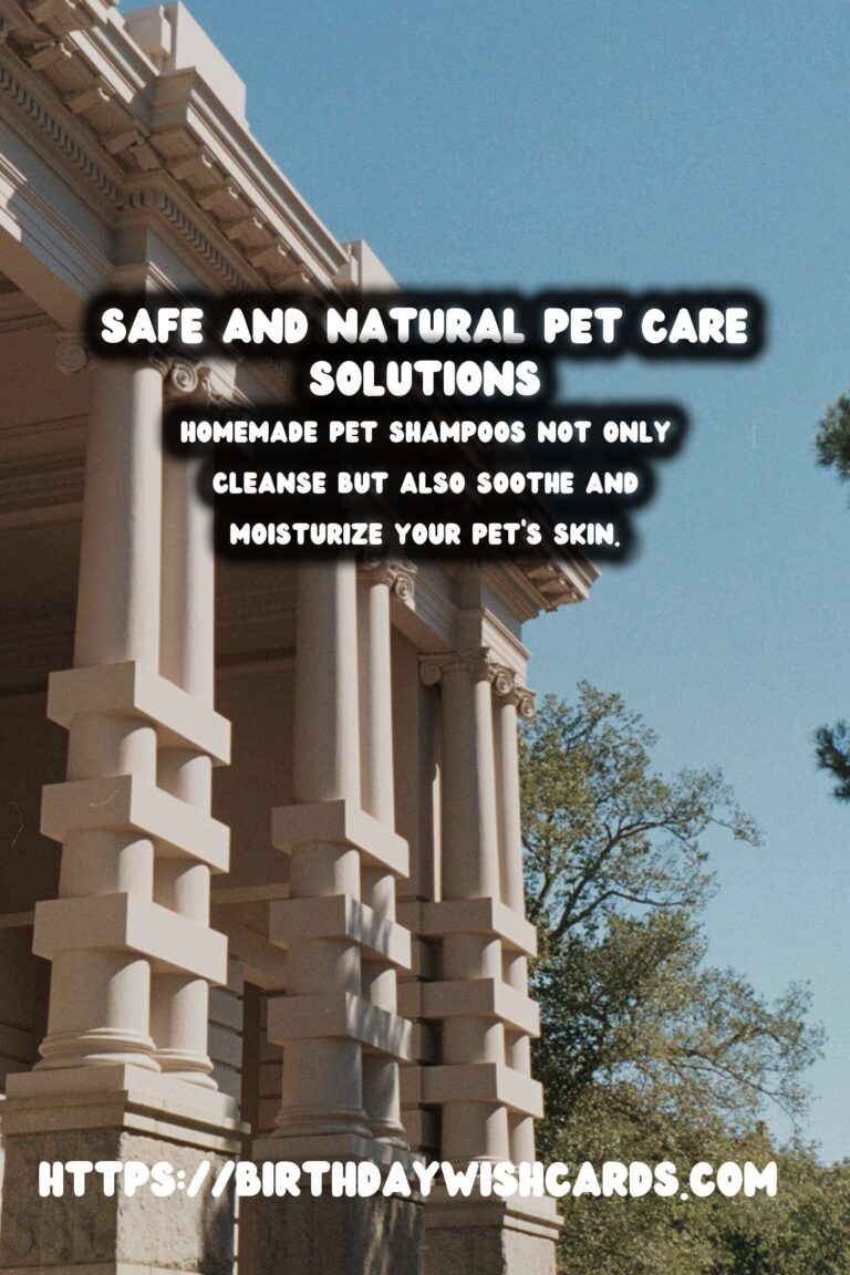 Homemade Pet Shampoo: Natural & Gentle Solutions for Lovable Companions