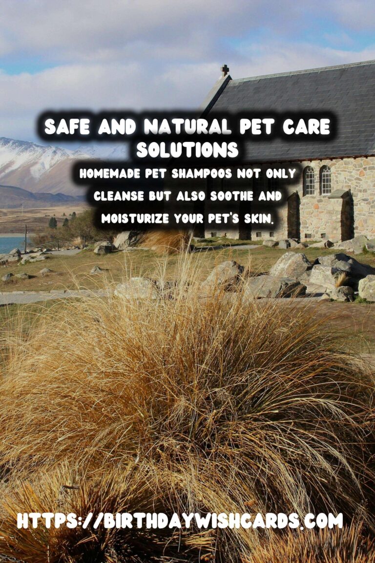 Homemade Pet Shampoo: Natural & Gentle Solutions for Lovable Companions
