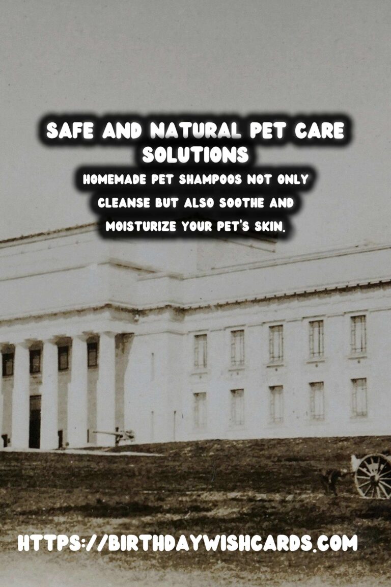 Homemade Pet Shampoo: Natural & Gentle Solutions for Lovable Companions