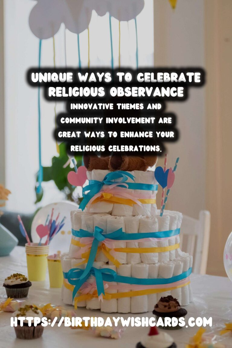 How to Celebrate Religious Observance Planning That Are Unique
