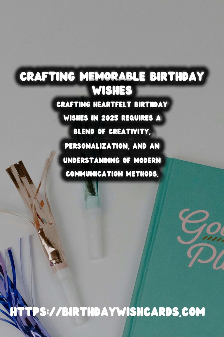 How to Craft Birthday Wishes in 2025