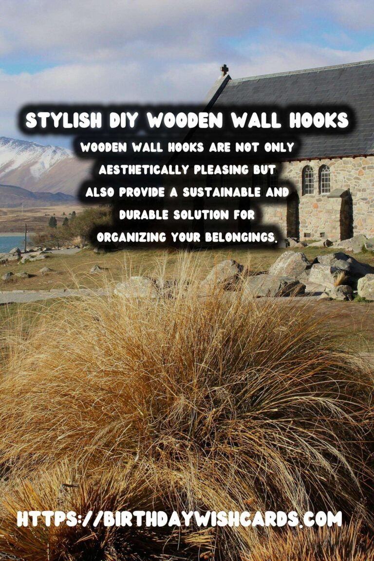How to Create DIY Wooden Wall Hooks: A Stylish and Functional Addition to Your Home