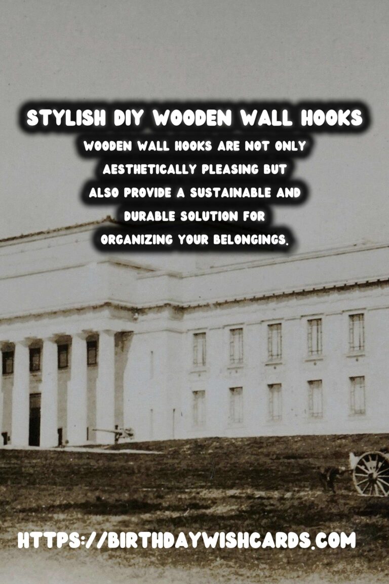 How to Create DIY Wooden Wall Hooks: A Stylish and Functional Addition to Your Home