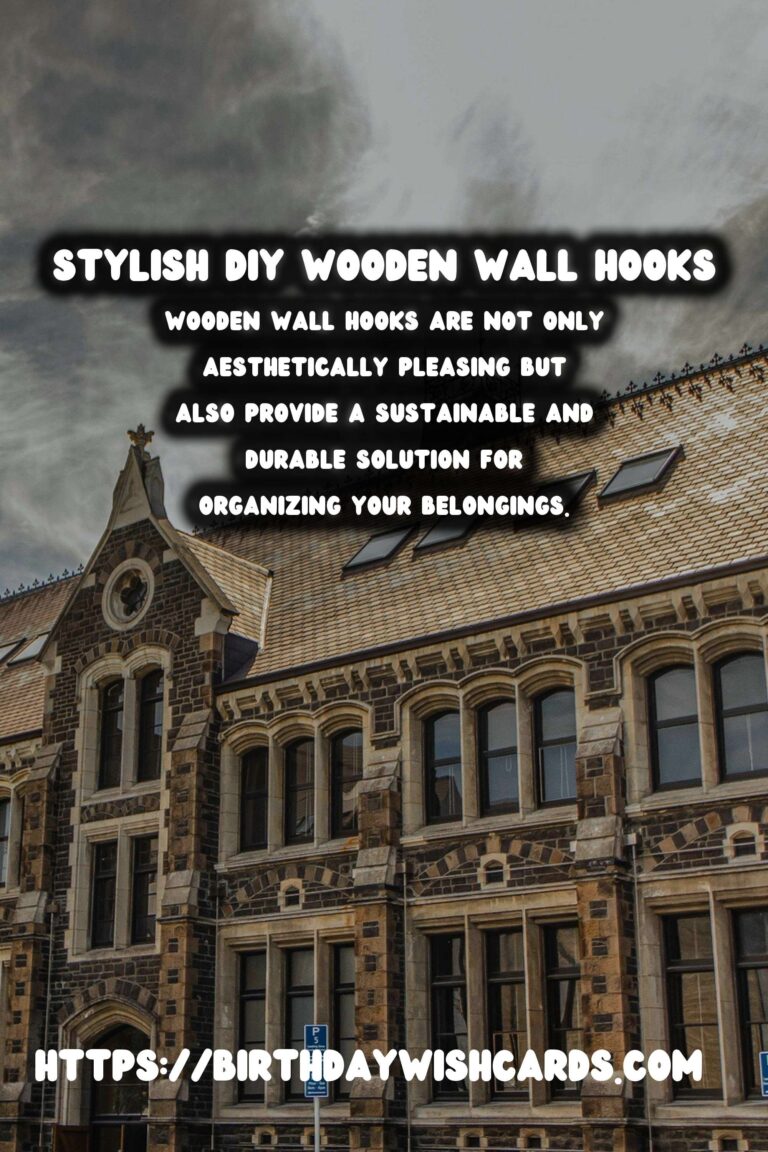 How to Create DIY Wooden Wall Hooks: A Stylish and Functional Addition to Your Home