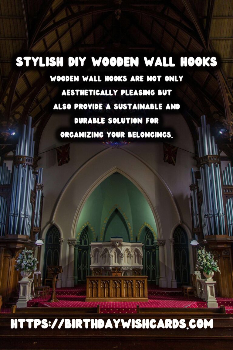 How to Create DIY Wooden Wall Hooks: A Stylish and Functional Addition to Your Home