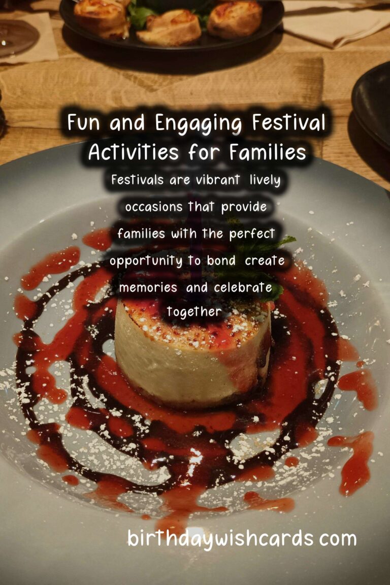 How to Create Festival Activities for Families That Capture the Moment