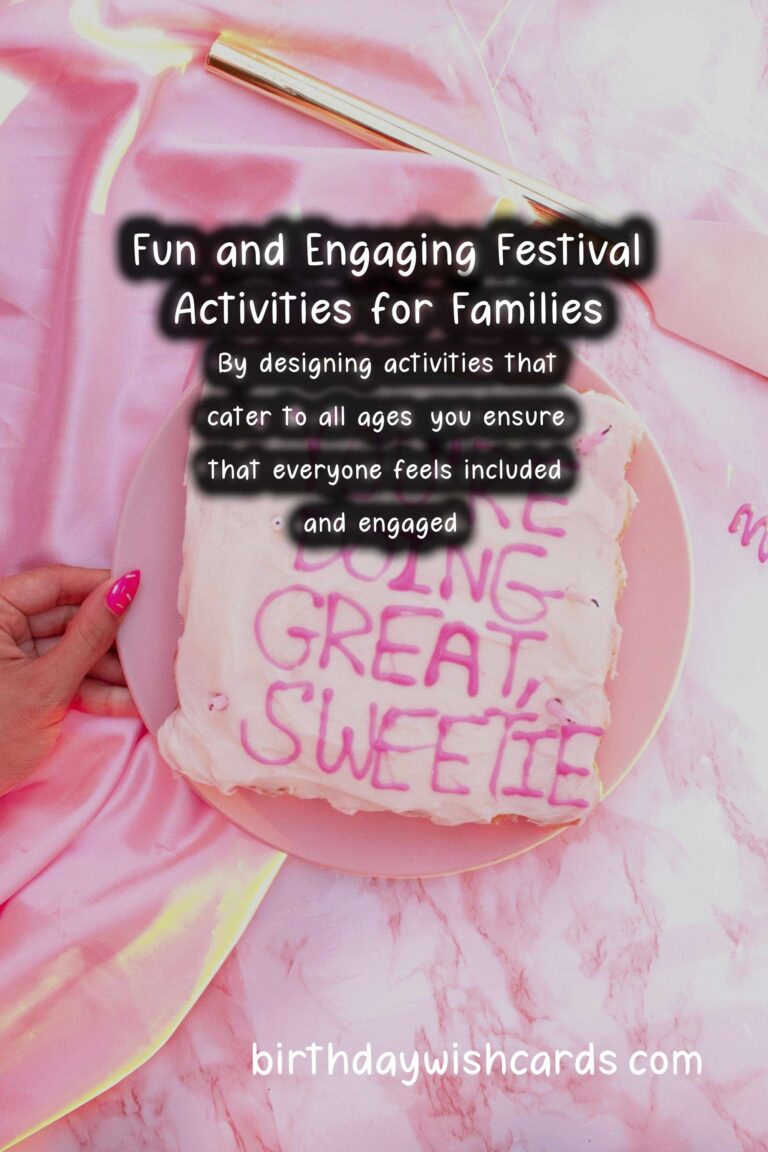 How to Create Festival Activities for Families That Capture the Moment