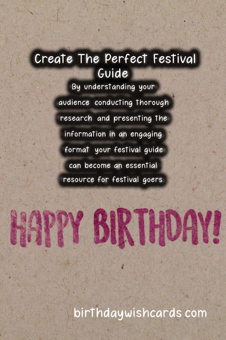 How to Create International Festival Guides For Every Age Group