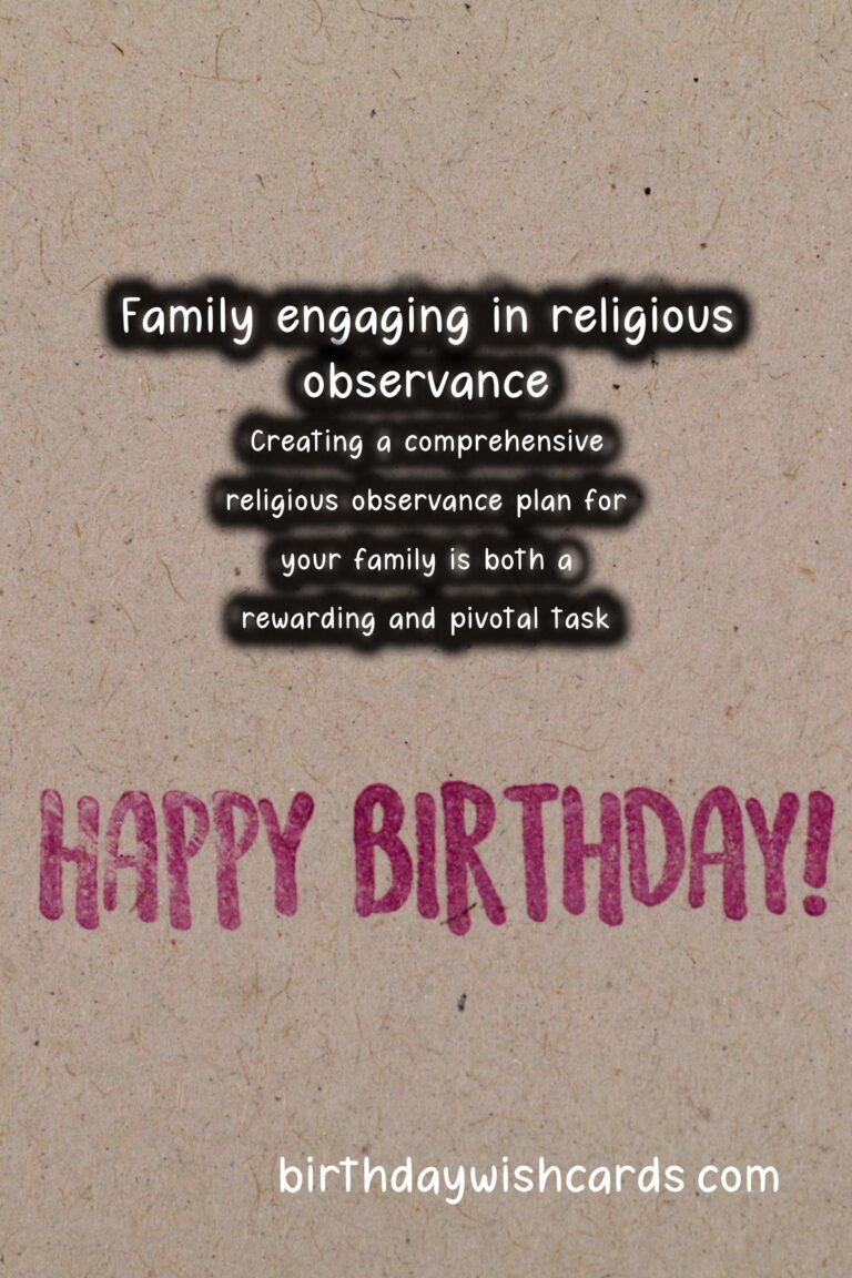 How to Create Religious Observance Planning for the Whole Family