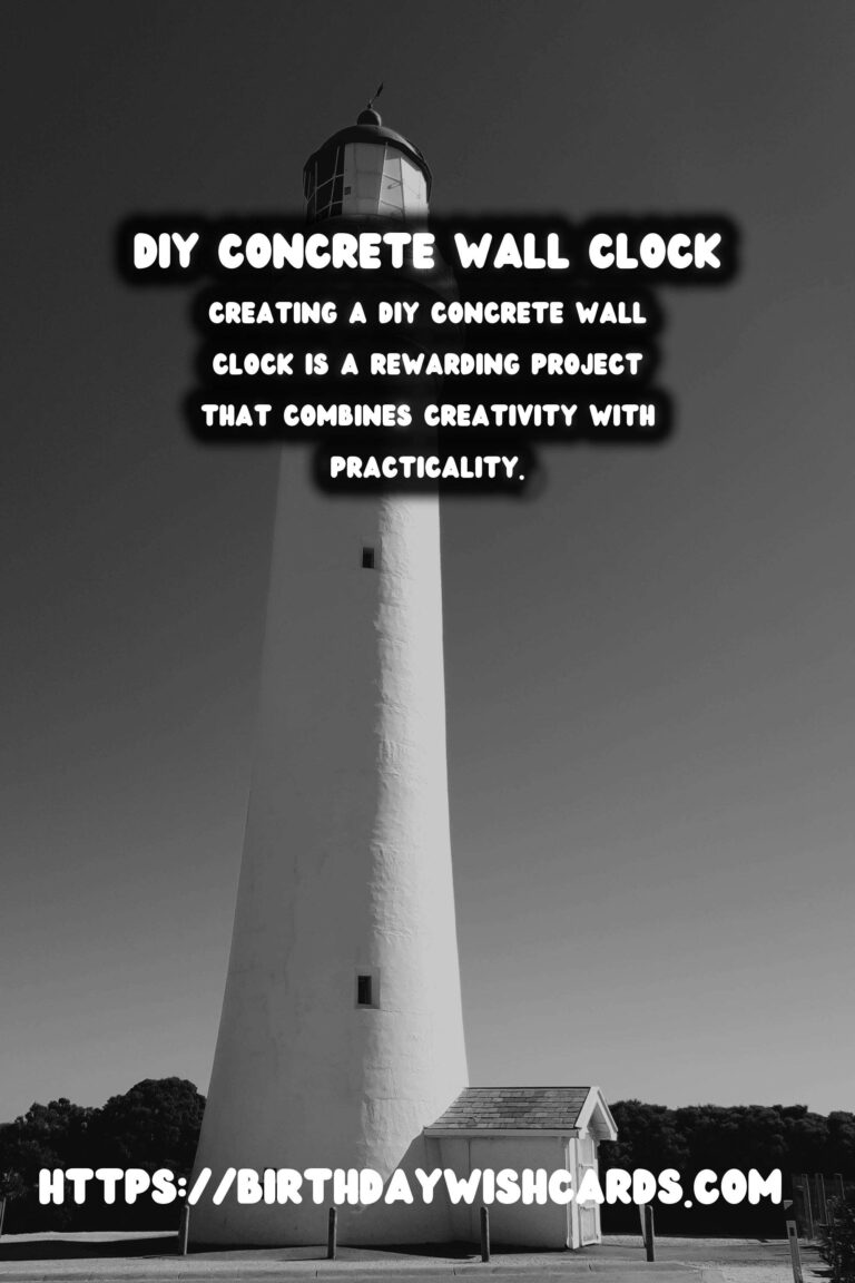 How to Create Your Own DIY Concrete Wall Clock