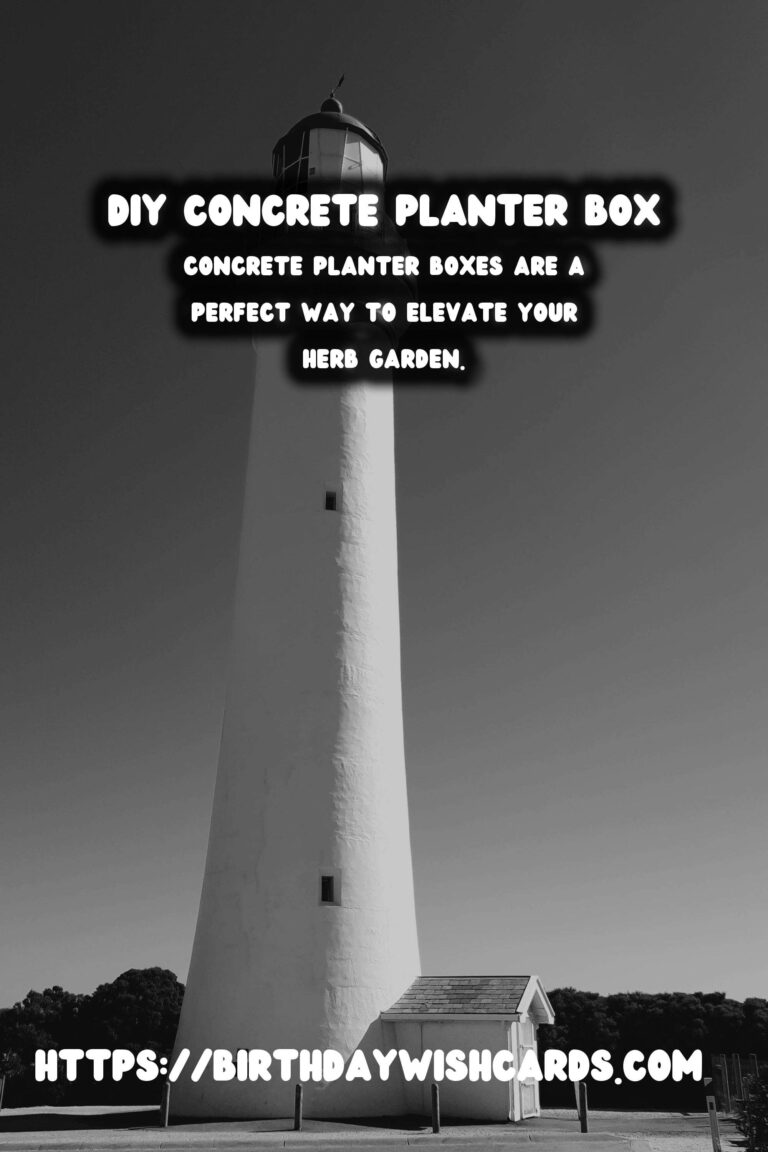 How to Create a DIY Concrete Planter Box for Your Herb Garden