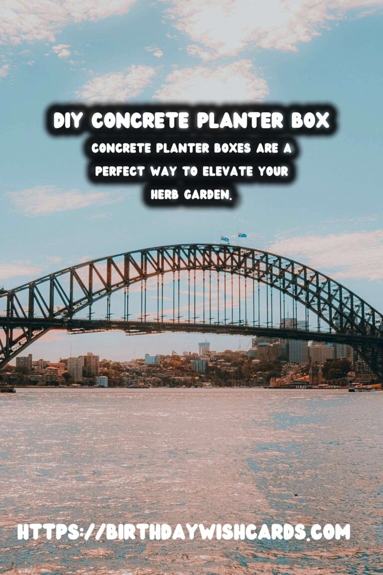 How to Create a DIY Concrete Planter Box for Your Herb Garden