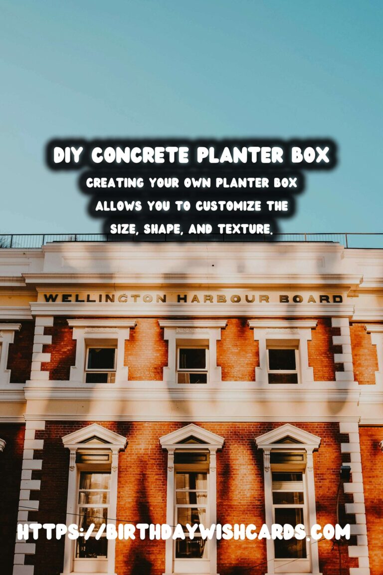 How to Create a DIY Concrete Planter Box for Your Herb Garden