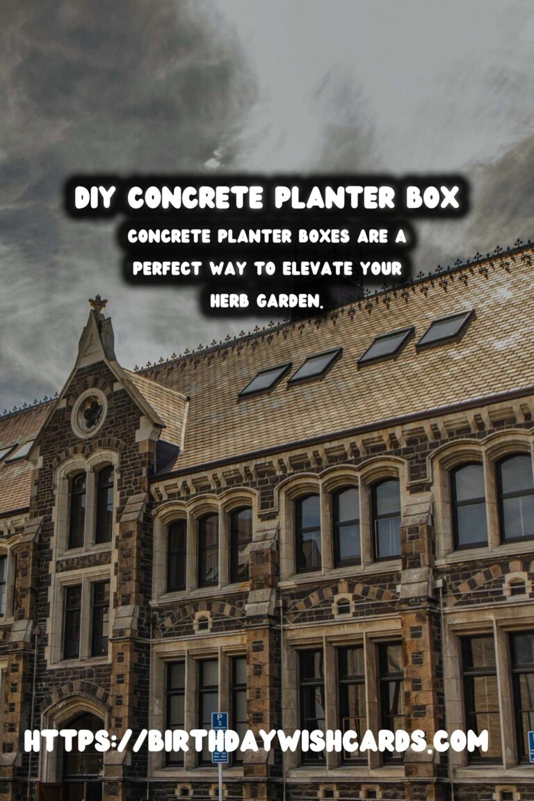 How to Create a DIY Concrete Planter Box for Your Herb Garden