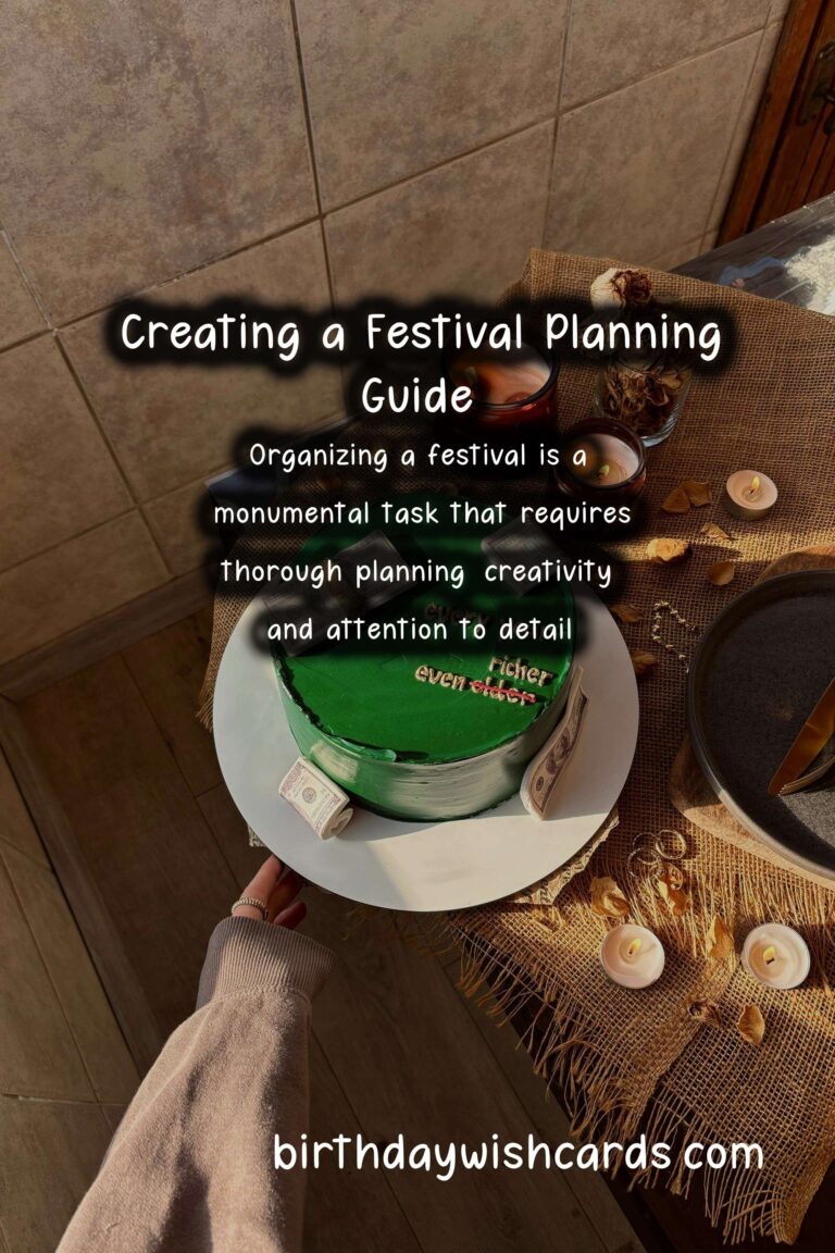 How to Create a Festival Planning Guide for Lasting Impressions