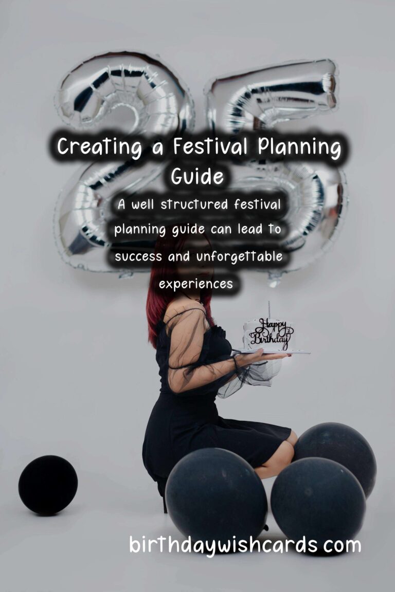How to Create a Festival Planning Guide for Lasting Impressions