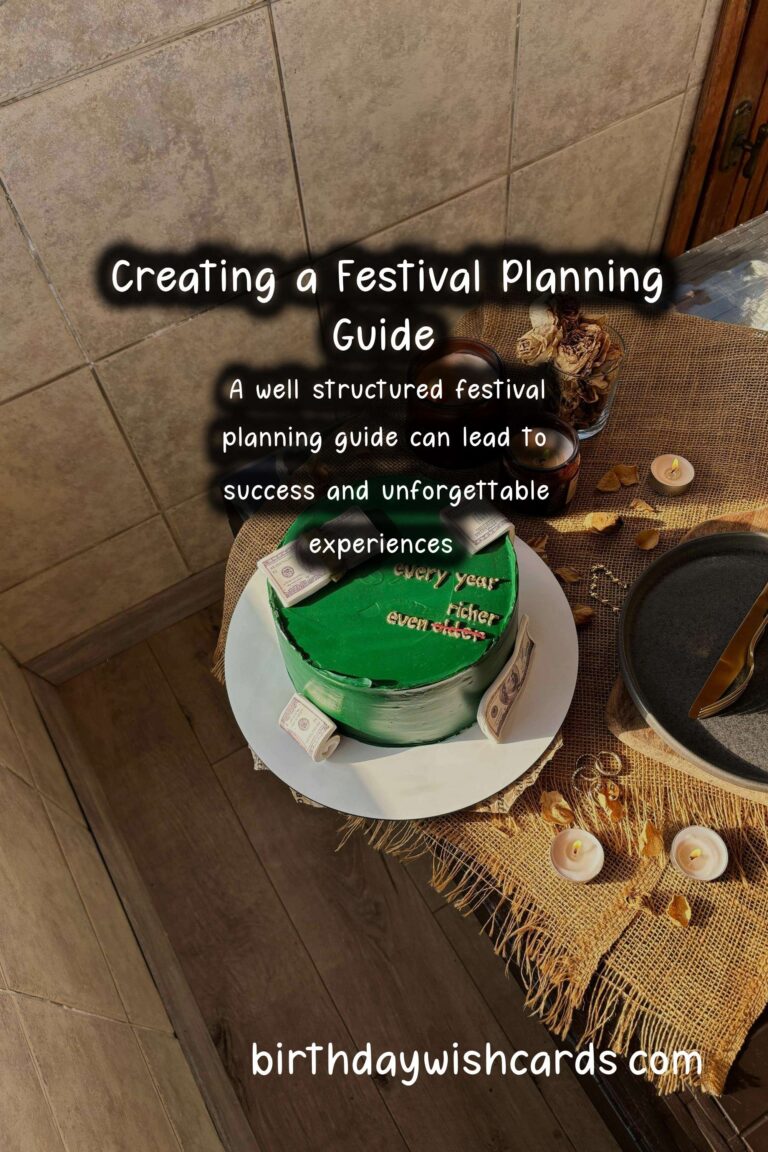 How to Create a Festival Planning Guide for Lasting Impressions