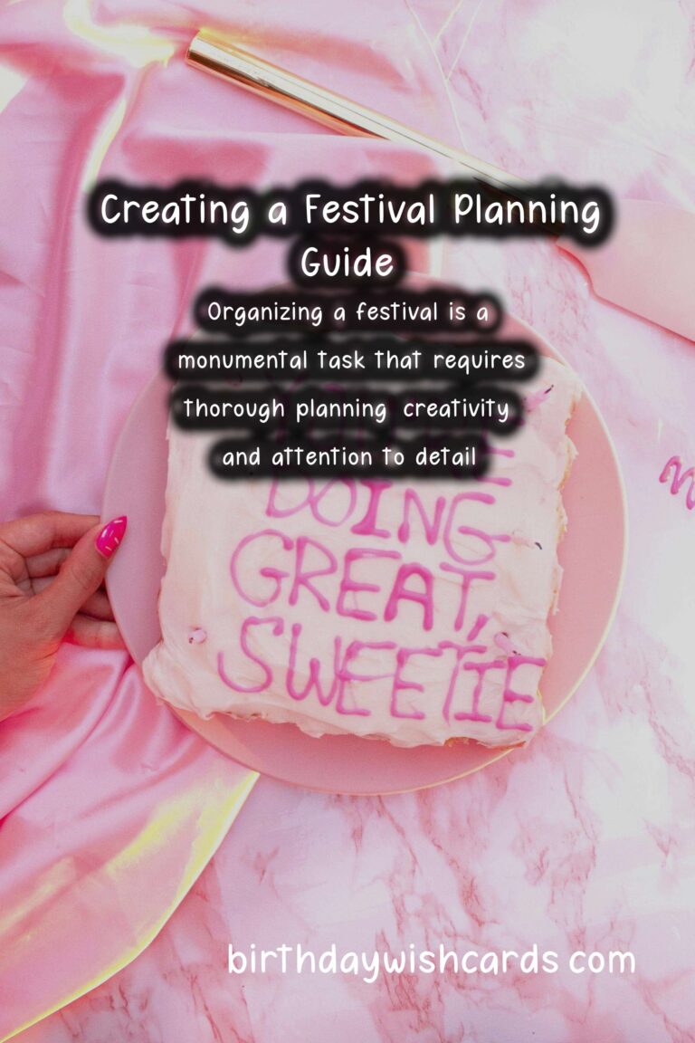 How to Create a Festival Planning Guide for Lasting Impressions