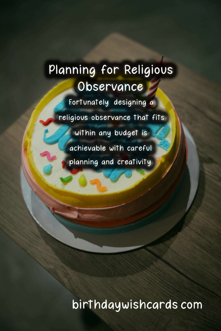 How to Design Religious Observance Planning for Every Budget
