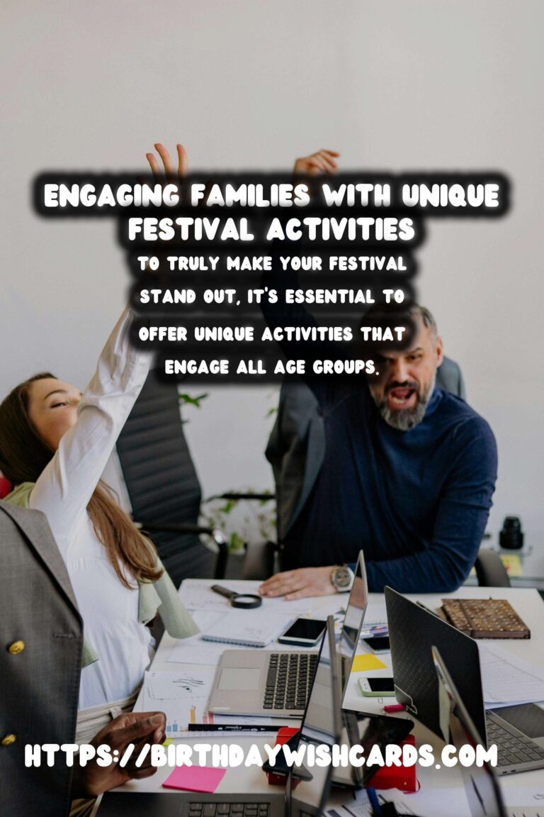 How to Design Unique Festival Activities for Families