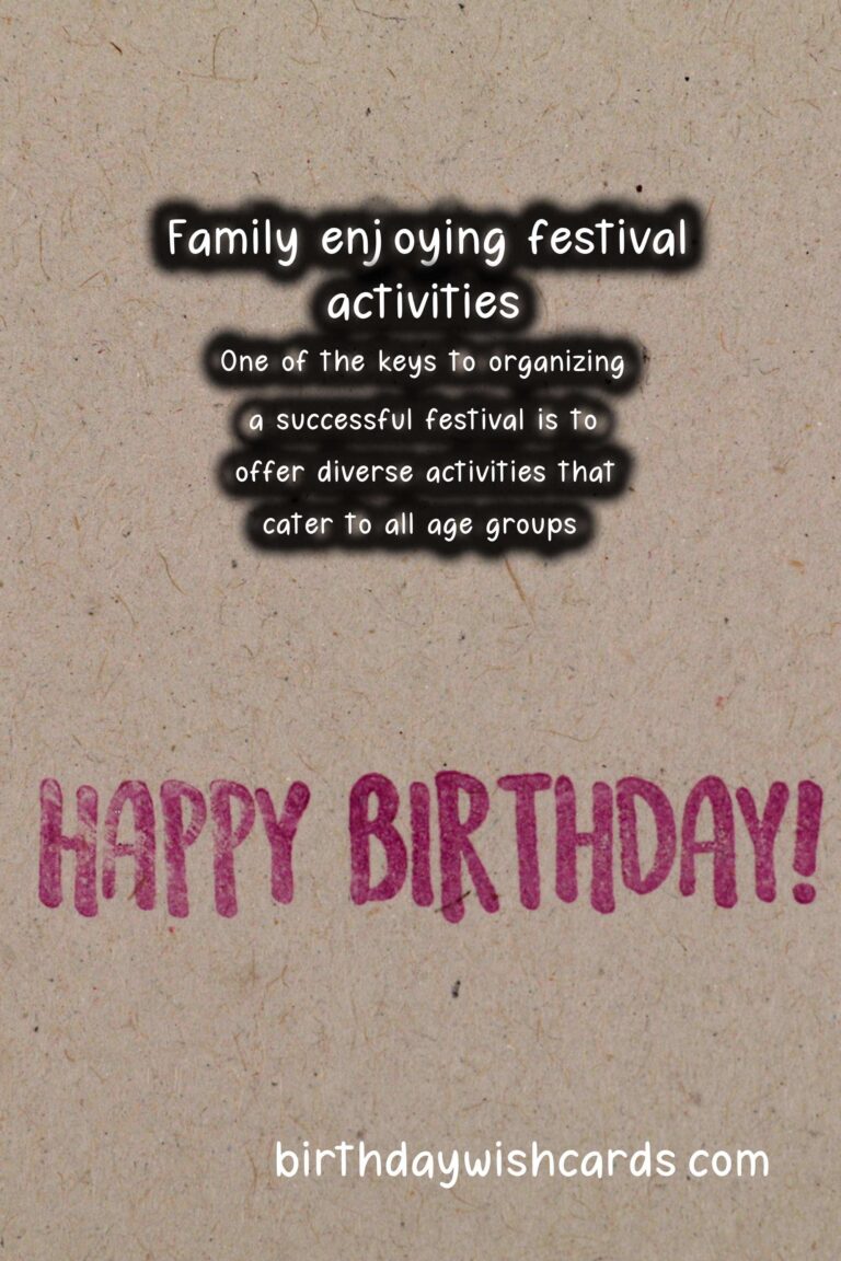 How to Organize Festival Activities for Families That Spark Joy