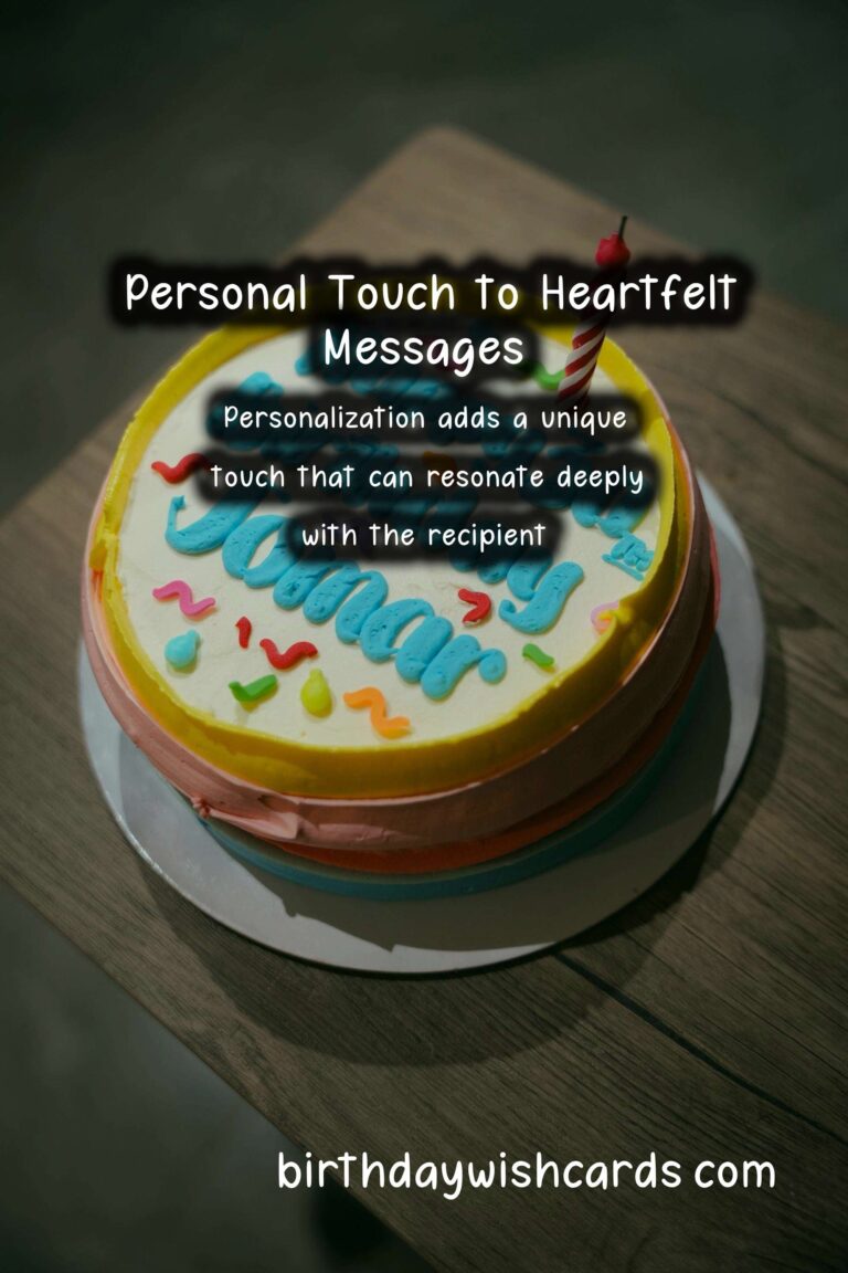 How to Personalize Heartfelt Wishes For an Unforgettable Experience