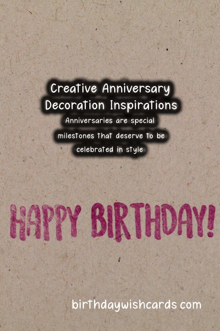 How to Prepare Anniversary Decoration Ideas That Reflect Your Style