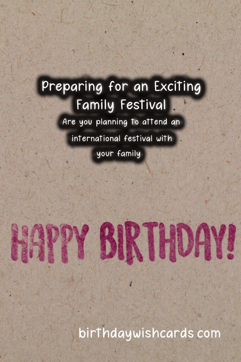 How to Prepare International Festival Guides For the Whole Family