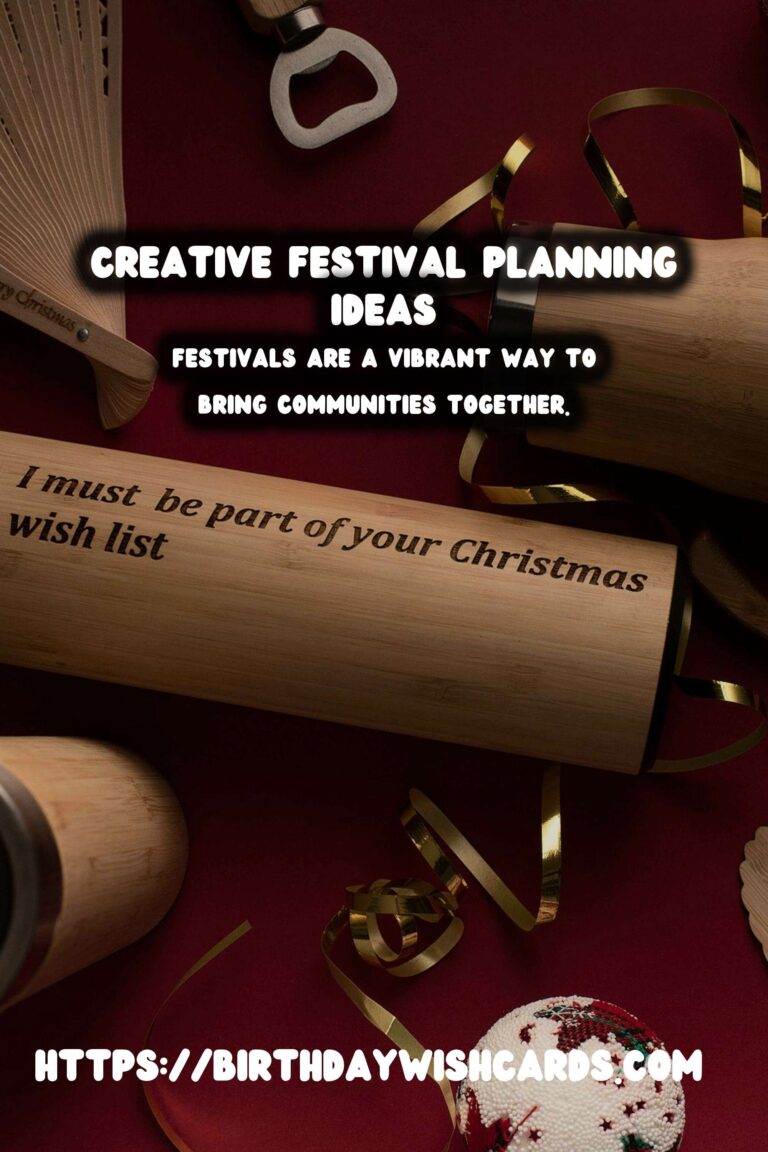 Innovative Festival Planning Guide For Lasting Impressions