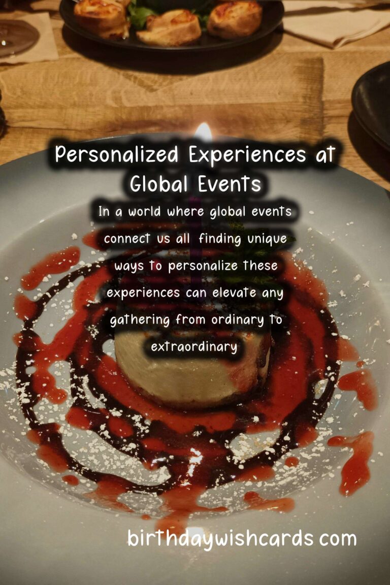Inspirational Ways to Personalize Global Event Inspiration