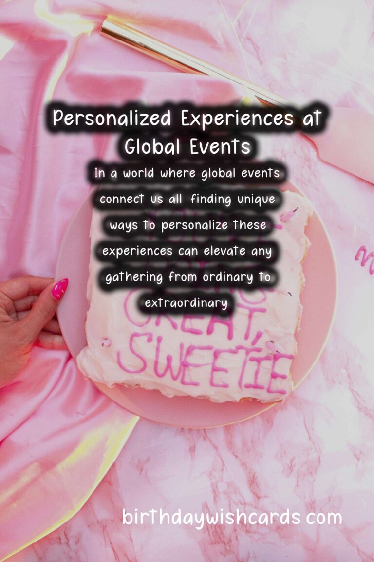 Inspirational Ways to Personalize Global Event Inspiration