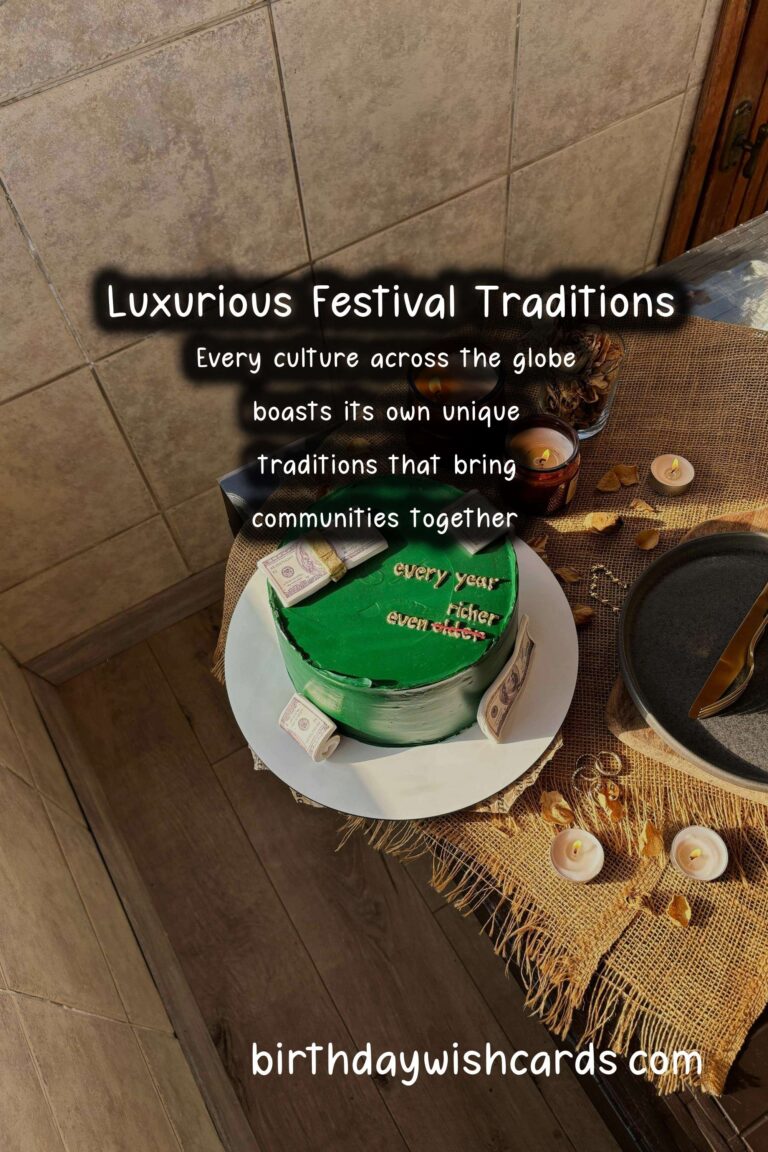 Luxurious World Festival Traditions That Will Wow Your Guests