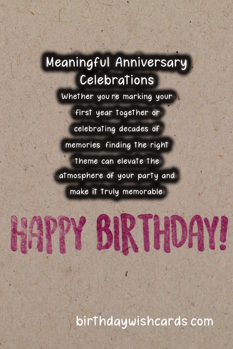 Meaningful Anniversary Party Themes For Every Budget