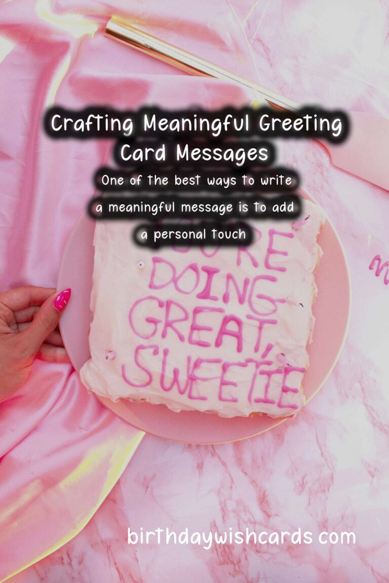 Meaningful Ways to Write Greeting Card Messages