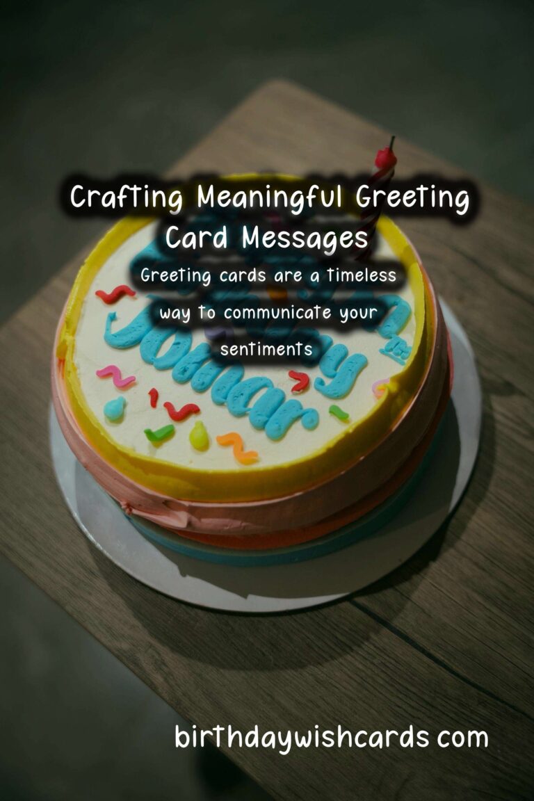 Meaningful Ways to Write Greeting Card Messages