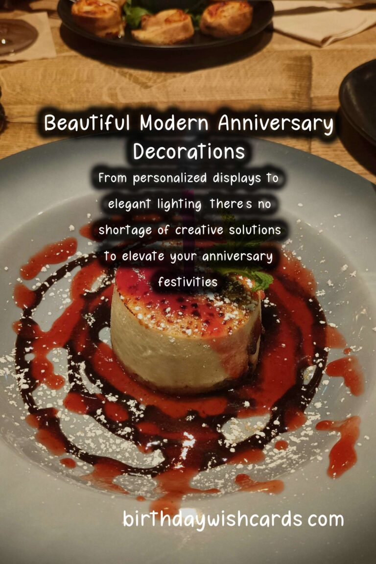 Modern Ways to Create Anniversary Decoration Ideas
