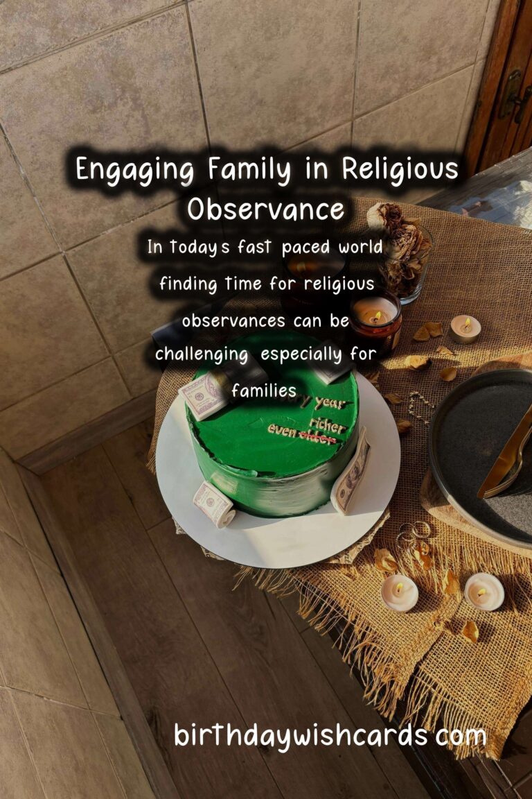 Personalized Religious Observance Planning For the Whole Family