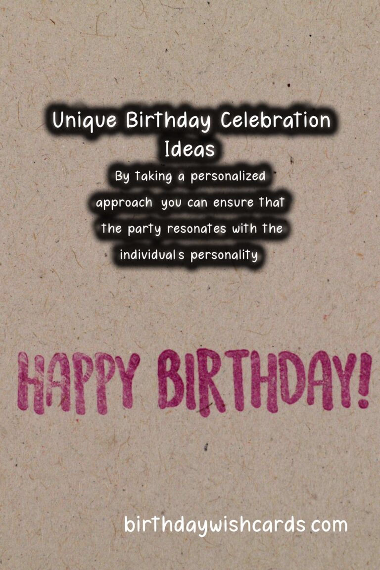 Personalized Ways to Design Birthday Planning Tips