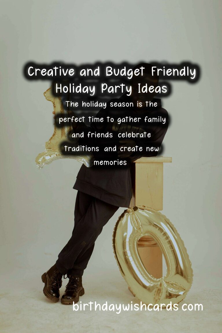 Refreshing Holiday Party Themes On a Budget