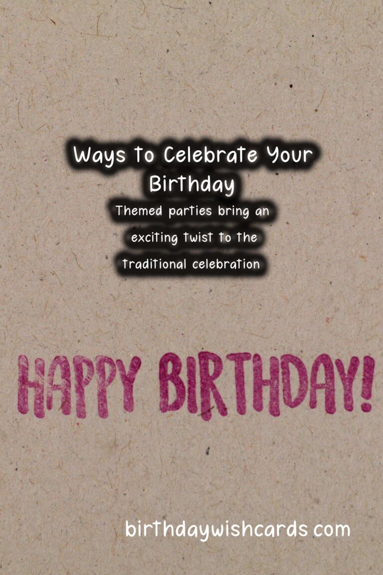 Refreshing Ways to Celebrate: Your Ultimate Birthday Survival Guide